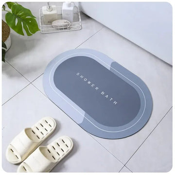 tapis sol moderne gris texture douce adhésif salle bain cuisine maison minimaliste