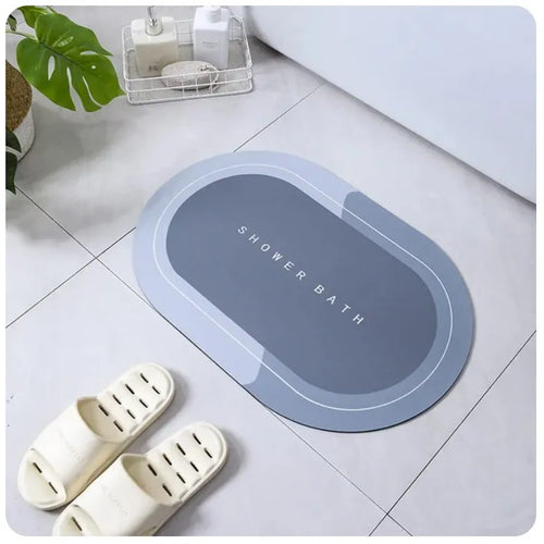 tapis sol moderne gris texture douce adhésif salle bain cuisine maison minimaliste