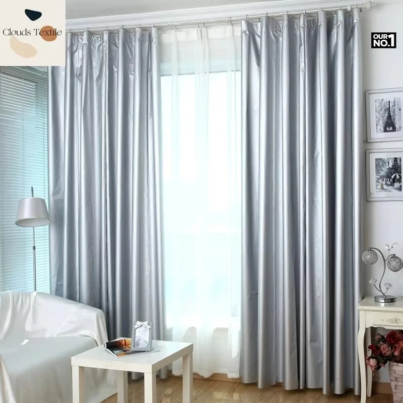 rideaux gris clair opaques modernes maison 100% polyester inclusion accessoires
