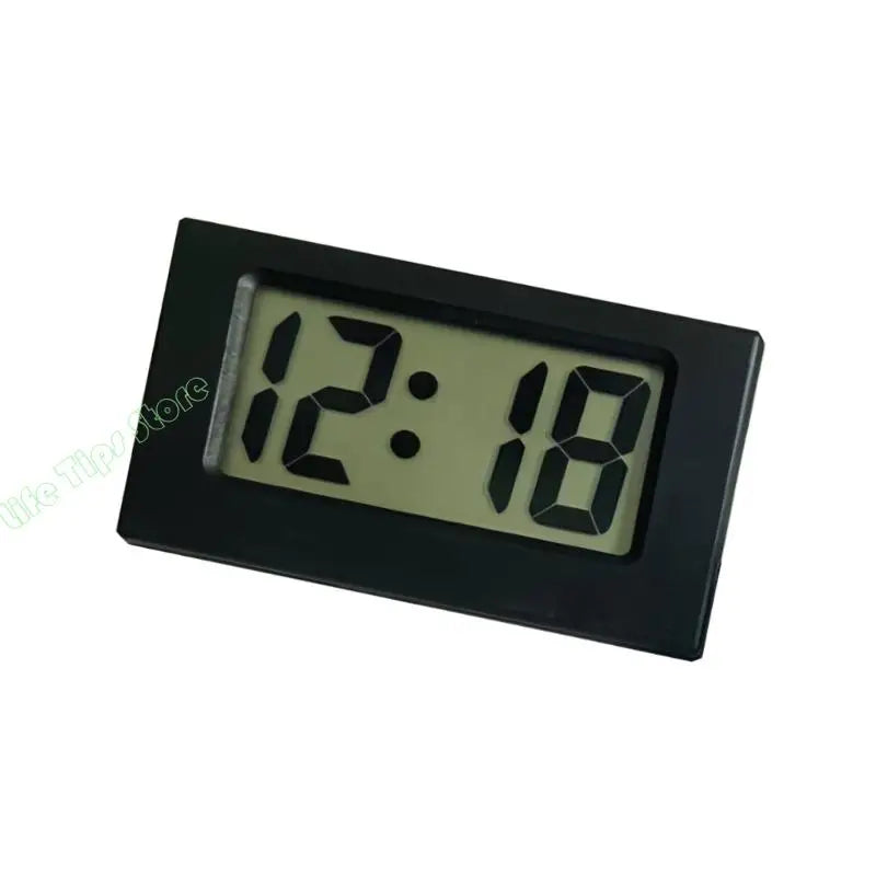 horloge numérique noir blanc moderne affichage lcd rectangulaire