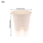 pots fleurs noirs blancs modernes couvercles perforés tailles diverses hydroponie jardinage