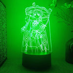 lampe 3d led dessin animé transparente veilleuse batterie aa rechargeable câble usb base solide