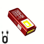 lampe travail portable rechargeable usb led rouge noir violet clips type moderne compact