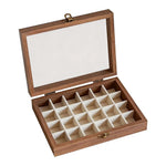 boîte bijoux bois marron compartiments velours transparente cadenas classique moderne