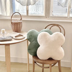 coussin moderne confortable blanc vert noir orange texture douce mousse pe polyester coton