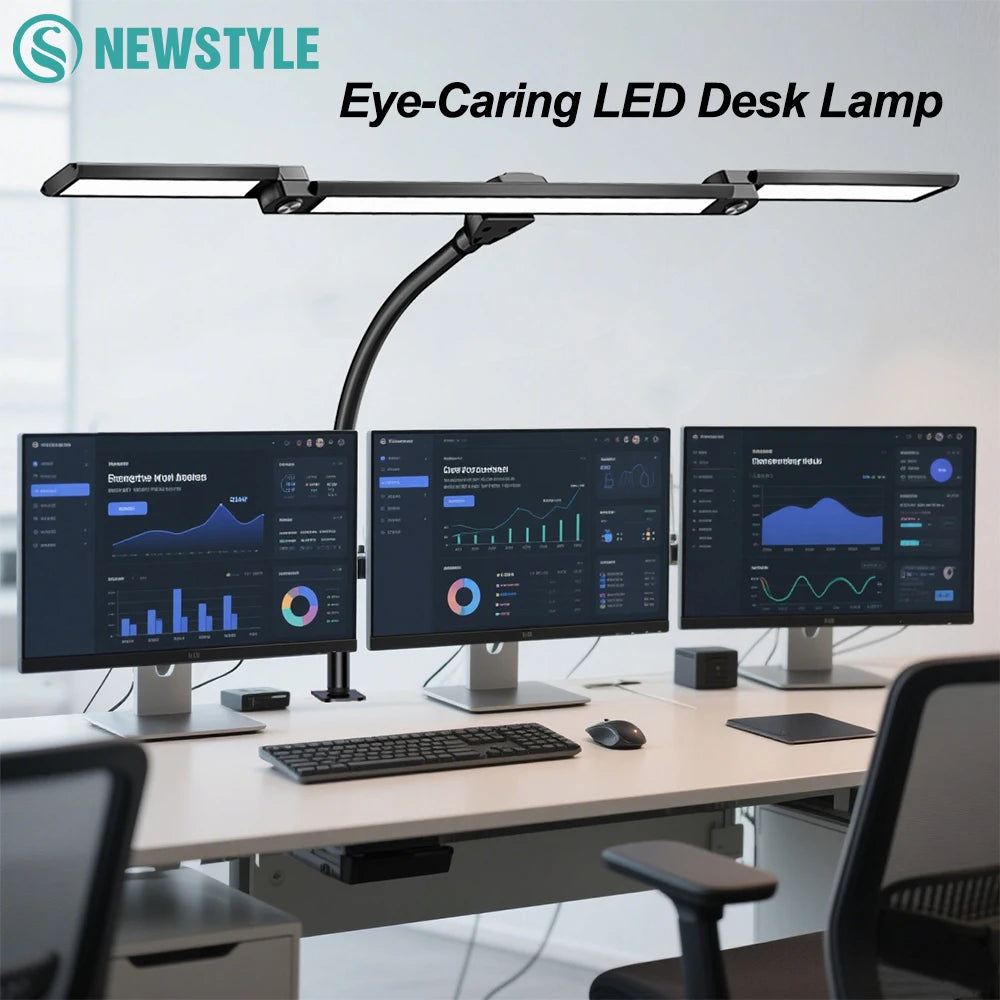 lampe led têtes couleurs 10 niveaux réglage télécommande moderne noire pince métalliqueflux lumineuxvariable