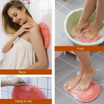 brosse pieds rose rigidité moderne adhésif douche nettoyage