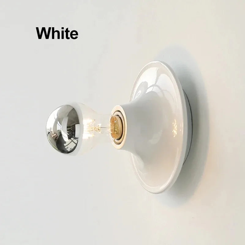 lampe murale moderne argent noir blanc rouge ampoule minimaliste fixée mur