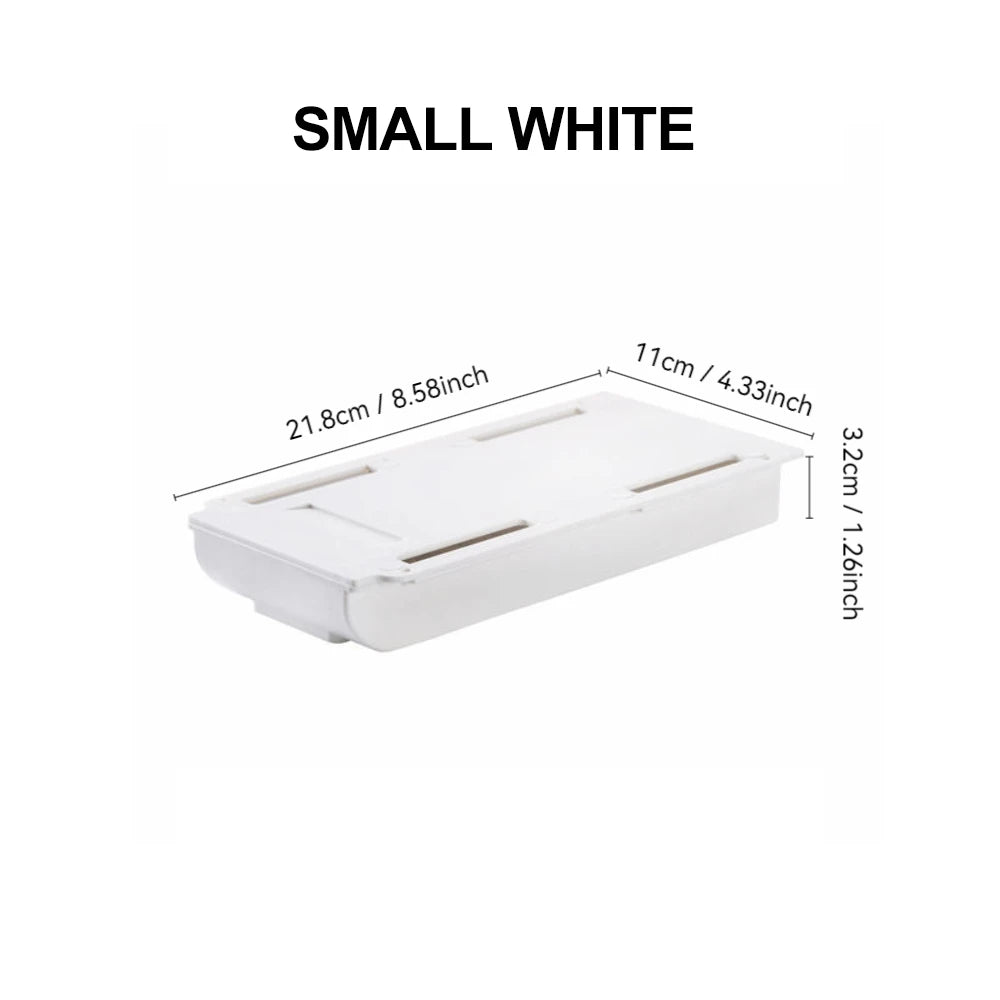 rangement tiroir adhésif blanc moderne stationner organisateur cosmétiques outils papeterie
