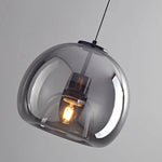 suspension pendentif noir transparent moderne têtes ambrées têtes noires flux lumineux 249 2000 autonome