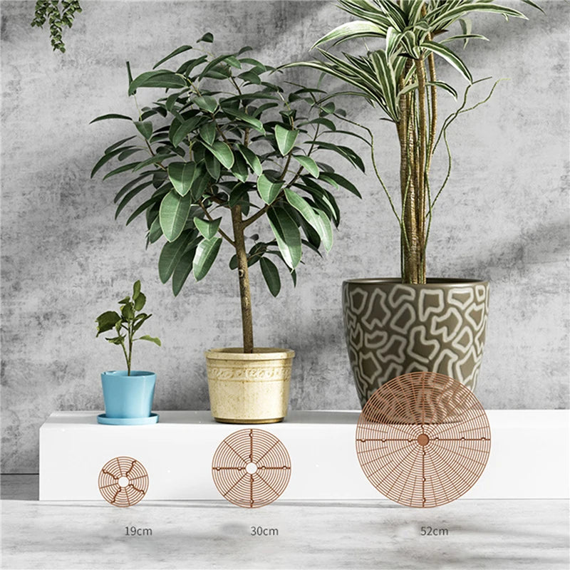 grille protection pot fleur marron clair moderne 19cm 30cm 52cm occlusion horizontal minimaliste