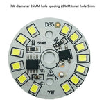 ampoule led circulaire diodes blanc moderne technologie spot downlight plafonnier lumière intérieure facile composants