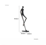 sculptures humaines modernes texture rugueuse noir gris beigeclair abstrait minimalisteDecorationIntérieureSculptureFigurinesHumainesStylisées