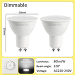 lot spots led gu10 blanc chaud froid éclairage encastré intérieur moderne