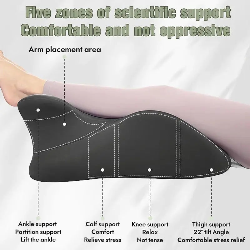 coussin ergonomique memory foam gris housse polyester fermeture eclaire organique confort lit massage relaxation