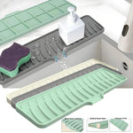 tapis lavage évier silicone gris vert beige moderne respectueux environnement 42x10cm