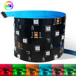 ruban led rgb 5v 18 led noir bleu adhésif moderne connecteurs certifié rohs cem