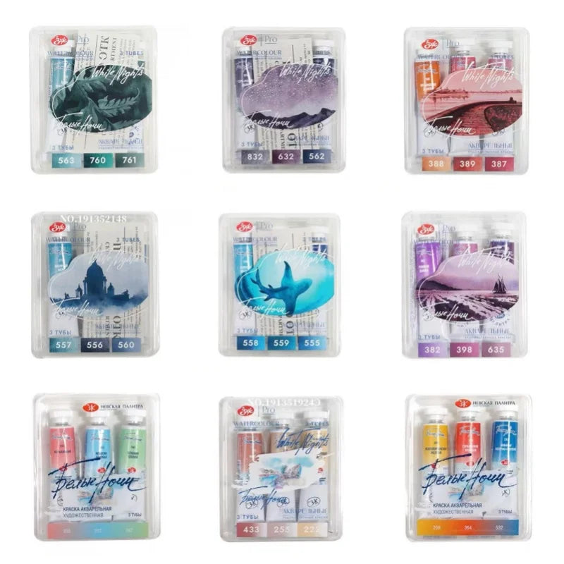 peinture l'aquarelle violet gris marron clair opacité artiste débutant palette trois couleurs résistance lumière