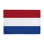 drapeau bannière historique orange blanc bleu rayures laiton décoration murale moderne polyester super tex
