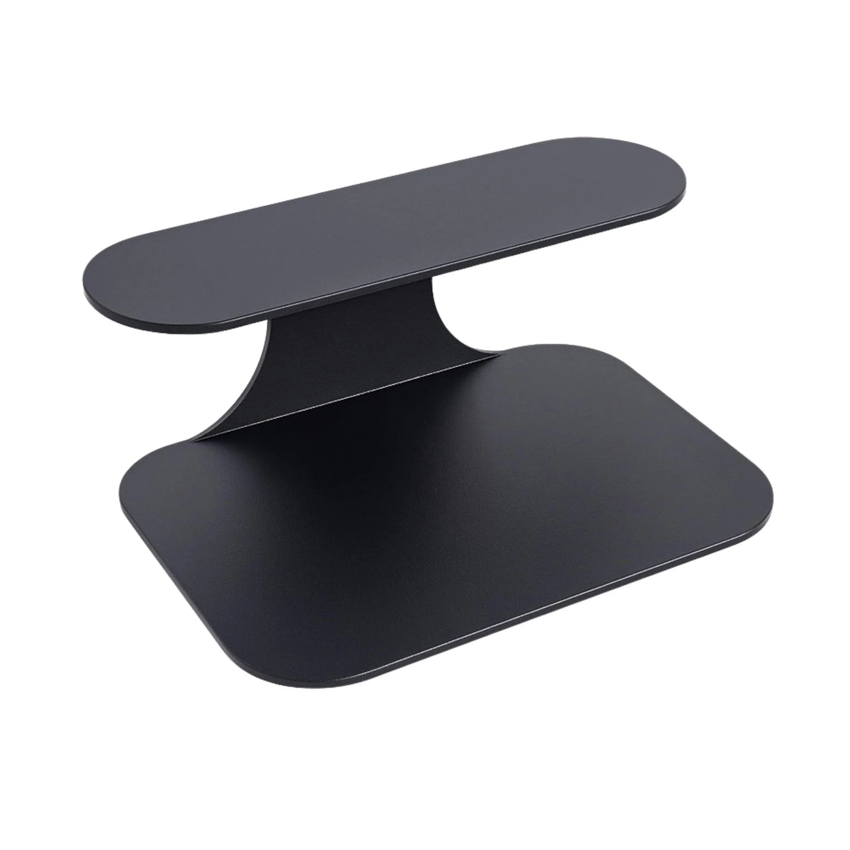 étagère murale moderne noire plate lisse intérieure téléphone livre