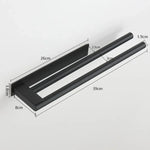 porte serviettes mural noir minimaliste auto adhésif acier inoxydable salle bain cuisine