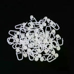 clips rideau blanc moderne soie enrouleur store lit opaques 50pcs universels coulissants