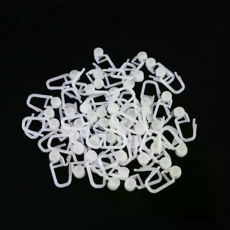 clips rideau blanc moderne soie enrouleur store lit opaques 50pcs universels coulissants