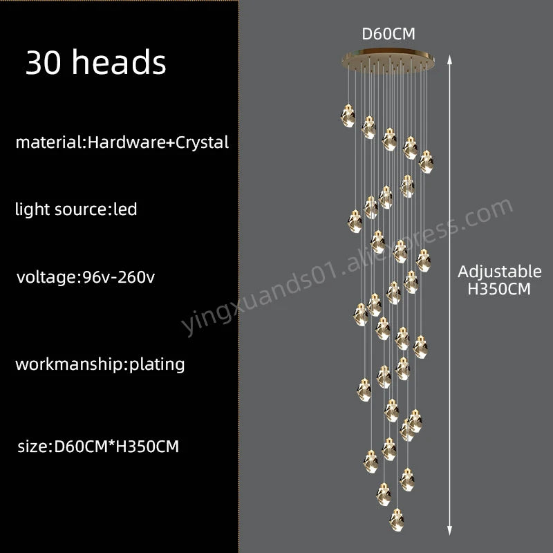 suspension lumineuse contemporaine dorée leds translucides chambre salon élégante 249 2000lm