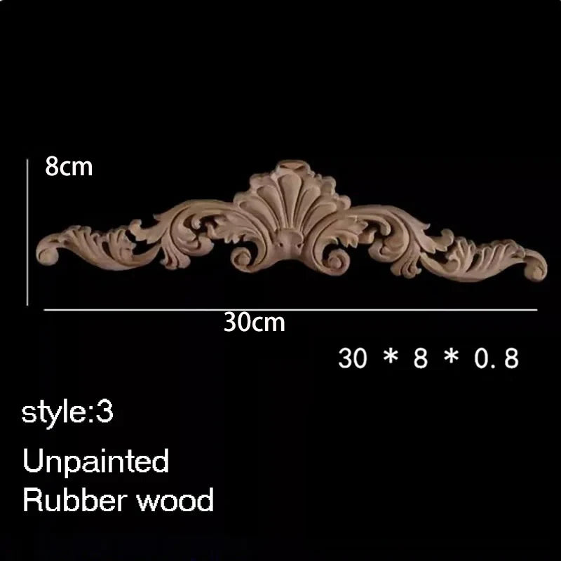 ornement decoratif bois fleur sculpte naturel classique baroque noel valentin mariage halloween pâques anniversaire