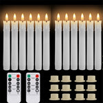 décoration intérieure moderne bougies led sans flamme blanc opaques télécommande pièces base plate