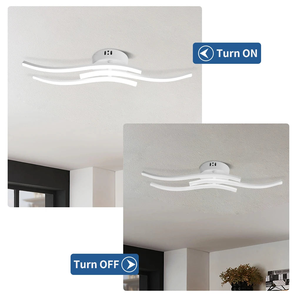 lampe led blanc minimaliste moderne éclairage intérieur salon chambre coucher