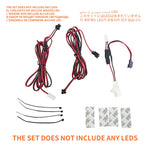éclairage ambiant led connecteur adhésif moderne gris clair câbles 12v kit voiture