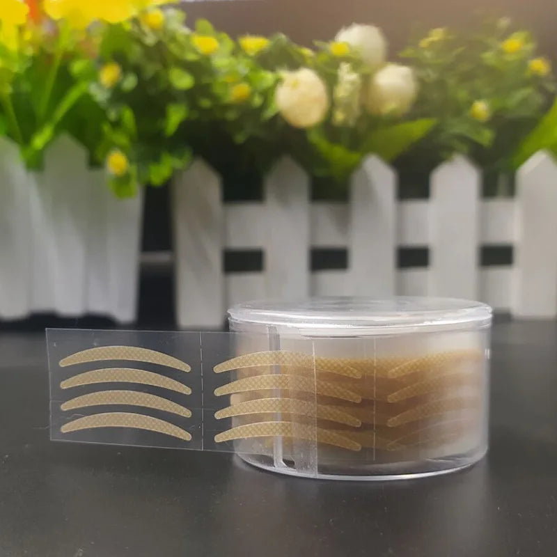 patchs adhésifs double paupières transparents rayures fines modernes kit pince ongles INCLUDED