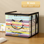 boîtes rangement transparentes moderne noires blanches souriantes FULL OF ENERGY TIDY STORAGE cordon serrage