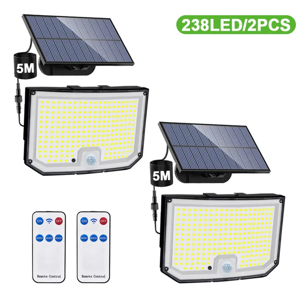 lampe solaire led extérieure imperméable ip65 détecteur mouvement modes éclairage moderne clips