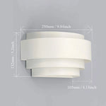 applique murale led moderne blanc ronds concentriques cuisine chambre coucher salon entree étude