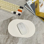 tapis souris simili cuir noir gris clair moderne plateau souris clavier