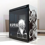 autocollants anime personnages tokyo ghoul kaneziki transparents pc noir blanc