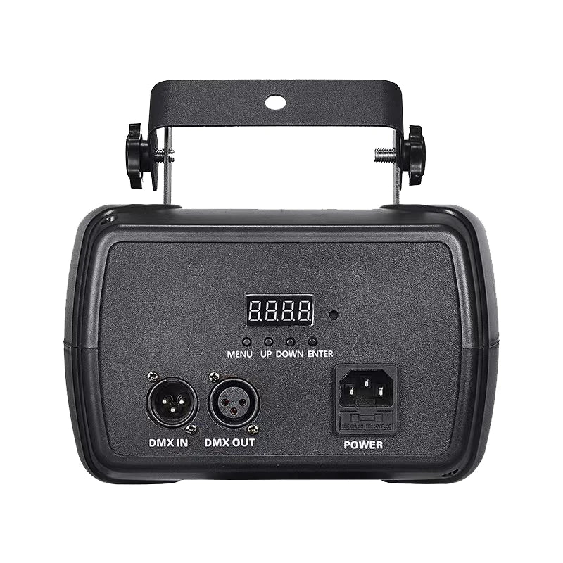 projecteur led laser effet scène mini moderne noir télécommande dmx rvb echang