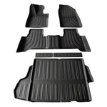 tapis sol voiture noir rayures horizontales moderne tpe avant arrière