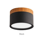plafonnier led moderne rond bois blanc noir gris vert jaune rose nordique intérieur