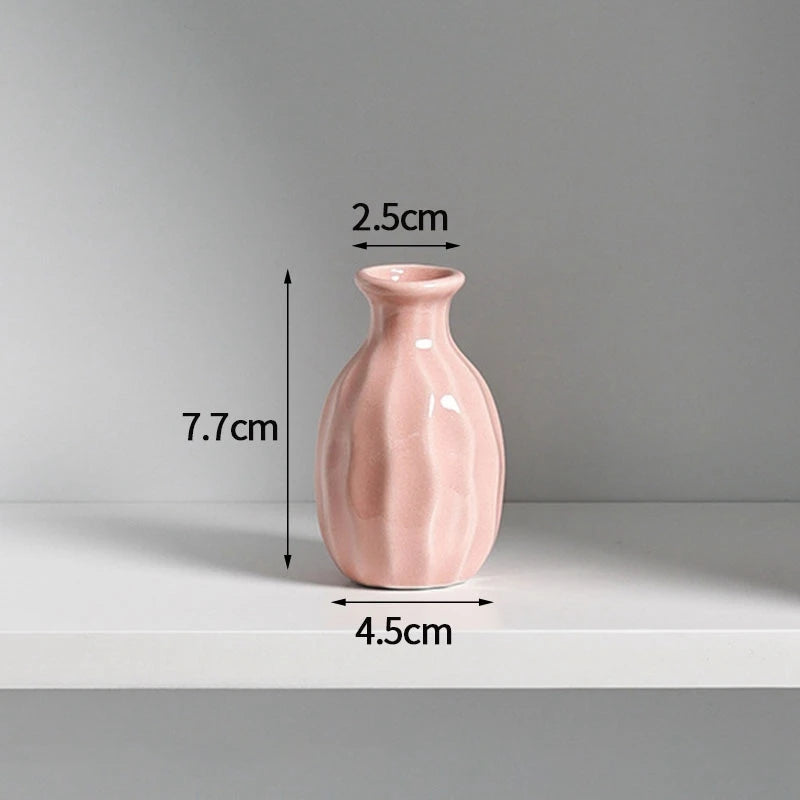 vases décoratifs modernes couleurs blanc rose vert bleu violet rond lissesintérieur maison