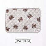 tapis animal grès beige ours marron texture quadrillée moderne doux absorbant