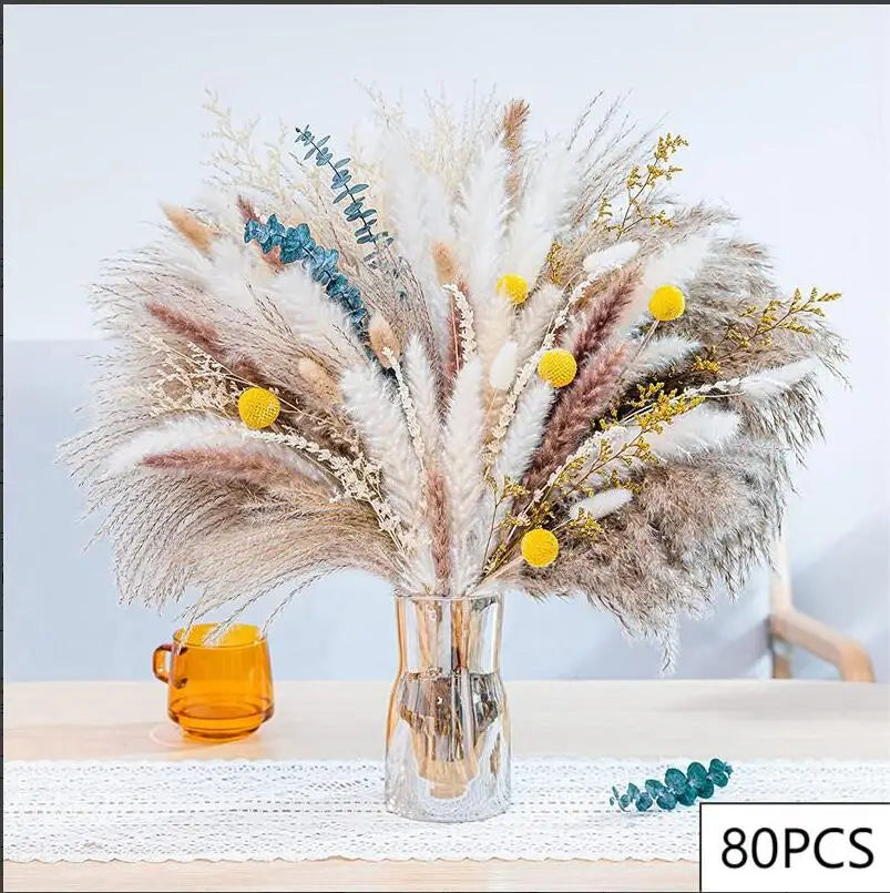 décoration intérieure bouquets fleurs séchées naturelles rose romantique anniversaire mariage
