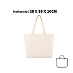 sac main femme toile noire grande pochette shopping coton solide moderne