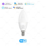 lampe led bougie blanc moderne base e14 wifi zigbee 1000 lumens 50000 heures