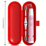 boîte rangement portable brosse dents électrique rose bleu vert moderne clips chargeur intégré contrôle