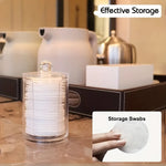 boîtes rangement coton tige transparentes moderne boites acrylique réutilisables minimaliste