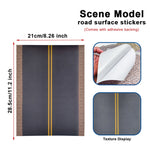 stickers sol maquette carreaux ciment gravier brique pelouse route réalistes opaques 14ans plus