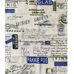 tissu coton lin imprimé journal rétro protection uv résistance abrasion vintage drapeaux décoratif coasters
